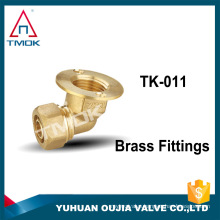 brass pipe fittings flanged with PVC connector 105 degree elbow 3/8" nipple coupling bushing union double brass metairal